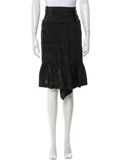 Pre-owned Tao Comme Des Garçons Ruffle Embellishment Knee-length Skirt In Gray