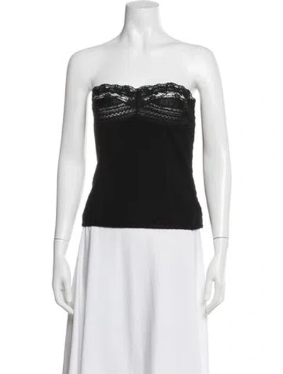 Pre-owned Tao Comme Des Garçons Strapless Top In Black