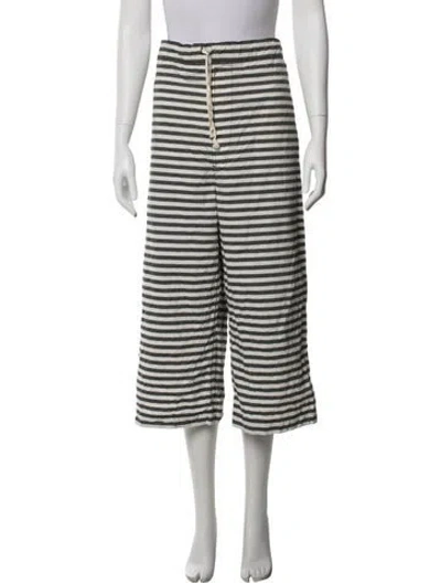 Pre-owned Tao Comme Des Garçons Striped Wide Leg Pants In Multicolor