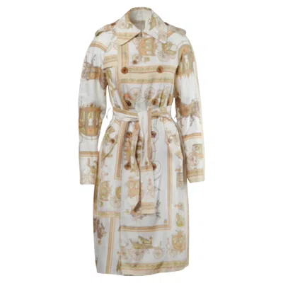 Pre-owned Tao Comme Des Garçons Tao By Comme Des Garçons Gold Baroque Pattern Trench Coat - '10s