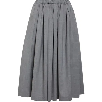 Tao Comme Des Garçons Tropical Weight Wool Blend Skirt In Gray