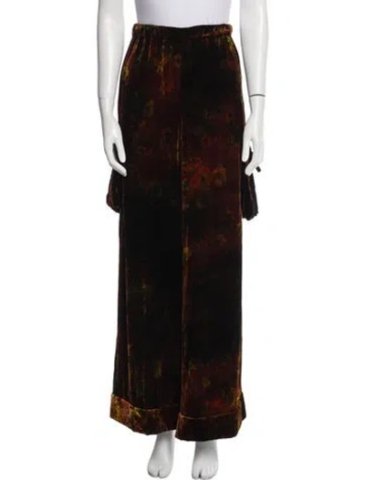 Pre-owned Tao Comme Des Garçons Vintage Wide Leg Pants In Brown