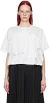 TAO COMME DES GARÇONS WHITE EMBROIDERED TOP