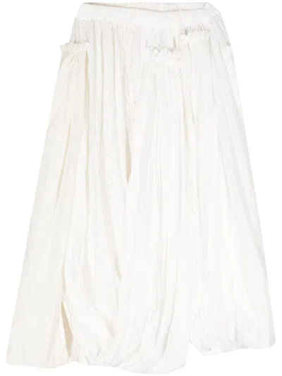 Tao Comme Des Garçons Tao Comme Des Garcons Women Layer Skirt Dress In White