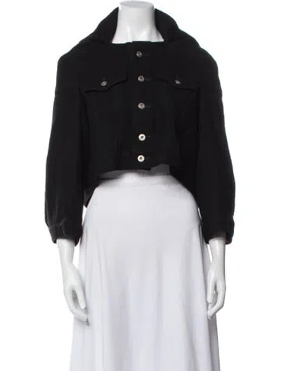 Pre-owned Tao Comme Des Garçons Wool Bolero In Black