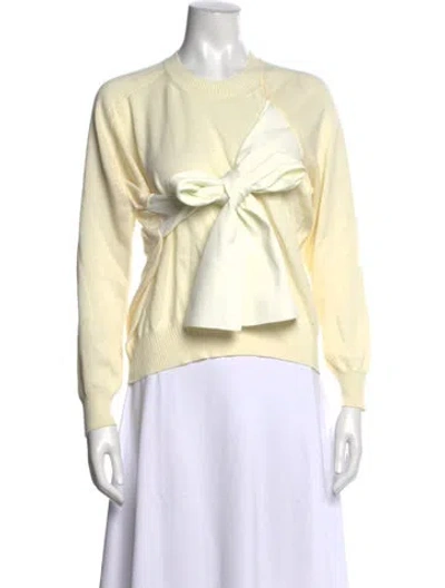 Pre-owned Tao Comme Des Garçons Wool Crew Neck Sweater W/ Tags In Yellow