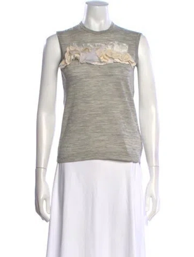 Pre-owned Tao Comme Des Garçons Wool Crew Neck Top In Grey