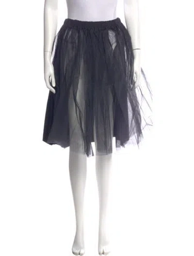 Pre-owned Tao Comme Des Garçons Wool Knee-length Skirt In Blue