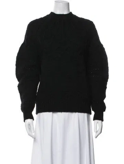 Pre-owned Tao Comme Des Garçons Wool Mock Neck Sweater In Black