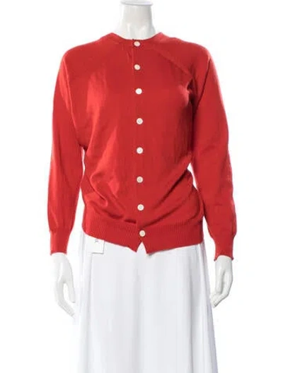 Pre-owned Tao Comme Des Garçons Wool Open Front Sweater In Red