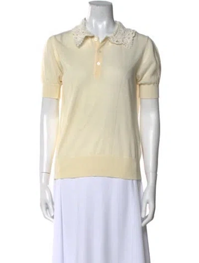 Pre-owned Tao Comme Des Garçons Wool Short Sleeve Polo In Neutral