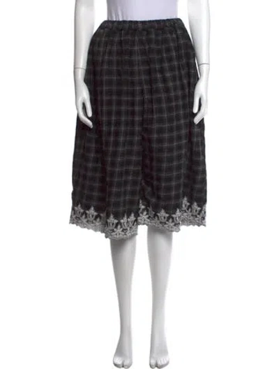 Pre-owned Tao Comme Des Garçons Wool Wide Leg Pants In Black