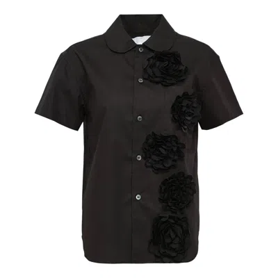 Tao Cotton Broad X Polyester Satin Top In Multi