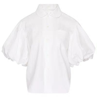Tao Cotton Typewriter Cloth Blouse In White