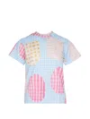 Tao Gingham Patchwork T-shirt In Blue