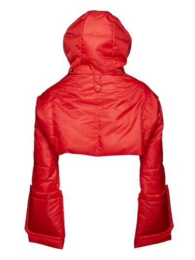 Tao Polyester Taffeta Down Vest In Red