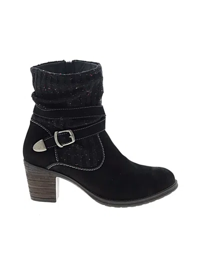 Pre-owned Taos Ankle Boots In Black