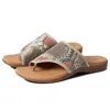 Taos Boundary Thong Women's Multicolor Snake Print Slip Om Sandals Gal471 In Multi