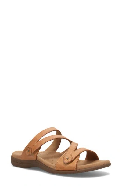 Taos Double U Slide Sandal In Brown