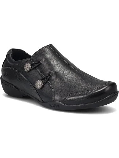 Taos Encore Womens Leather Slip-on Clogs In Black