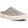 Taos Women's Ez Soul Canvas Mule - Medium Width In Grey Wash In Grey Wash Canvas