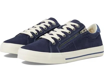 Taos Footwear Z Soul Sneakers Women's 9 Navy Canvas Comfort Casual Shoes Zpo2537