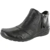 Taos Habit Womens Zipper Leather Booties In Black