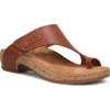 Taos Loop Toe Loop Sandal In Brown