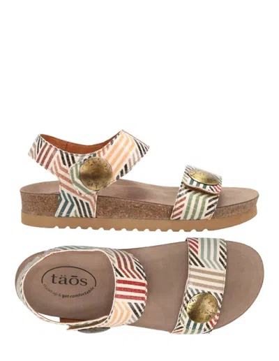 Taos Luckie Sandals In Geometric/multi