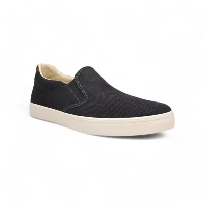 Taos Men's Hutch Slip-on Sneakers - Medium Width In Charcoal In Black