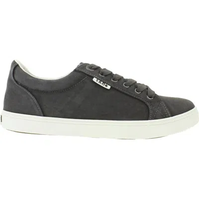 Taos Men's Starsky Vintage Canvas Sneakers In Graphite In Black