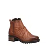 Taos Ravelle Side-zip Ankle Boot In Cognac In Green