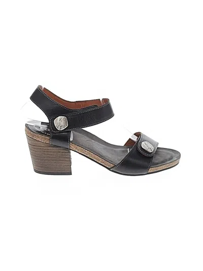 Pre-owned Taos Sandals In Black