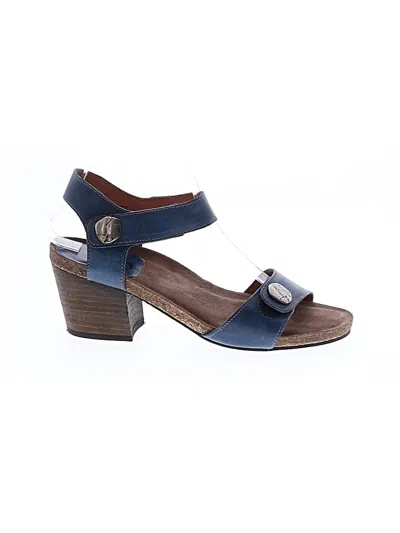 Pre-owned Taos Sandals In Blue