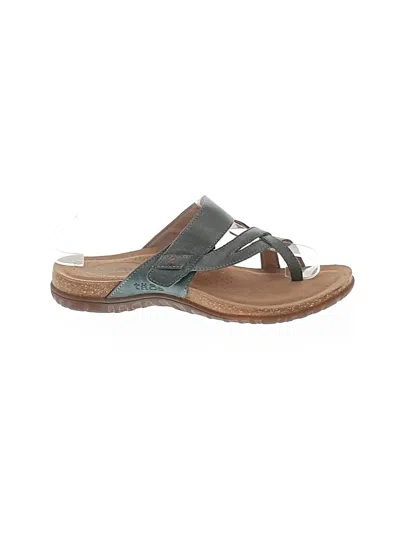 Pre-owned Taos Sandals In Teal