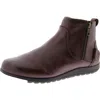Taos Select Womens Leather Zipper Ankle Boots In Brown