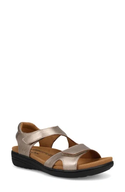 Taos Serene Ankle Strap Sandal In Gold
