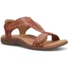 Taos Show Stopper Ankle Strap Sandal In Brown