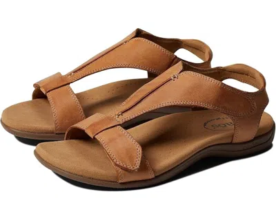 Taos The Show Sandal Womens Us 9 Caramel Leather T-strap Comfort Outdoor Zpo3228