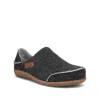 Taos Unisex Convertawool Clogs In Charcoal In Black