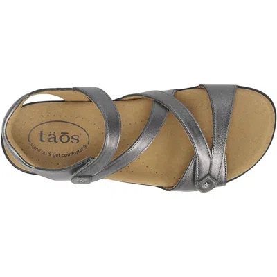 Taos Women's Big Time Pewter Sandals In Silver