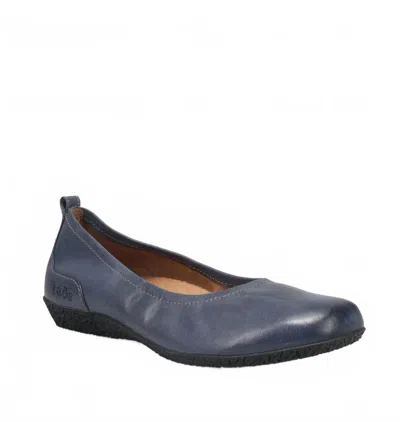 Taos Women's Chit Chat Flat Shoes In Petrol Blue Leather