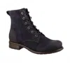 Taos Women's Combat Boot In Navy In Blue