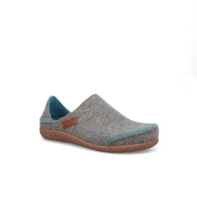 Taos Women's Convertawool Clog In Light Blue/turquoise In Animal Print