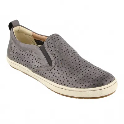 Taos Women's Court Slip-on Sneaker In Steel In Gray