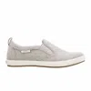 Taos Women's Dandy Slip On Sneaker In Grey Washed Canvas In Gray