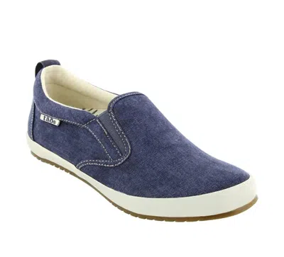 Taos Women's Dandy Sneaker In Lake Blue Wash Canvas