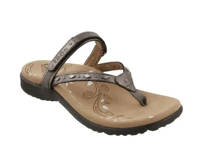 Taos Women's Day Tripper Strap Sandals In Pewter In Silver