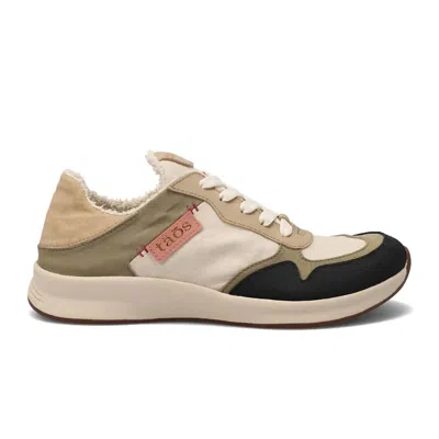 TAOS WOMEN'S DIRECTION SNEAKERS IN OLIVE/STONE MULTI