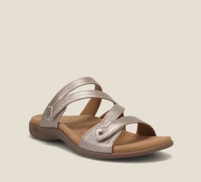 Taos Women's Double U Sandals In Champagne In Gray